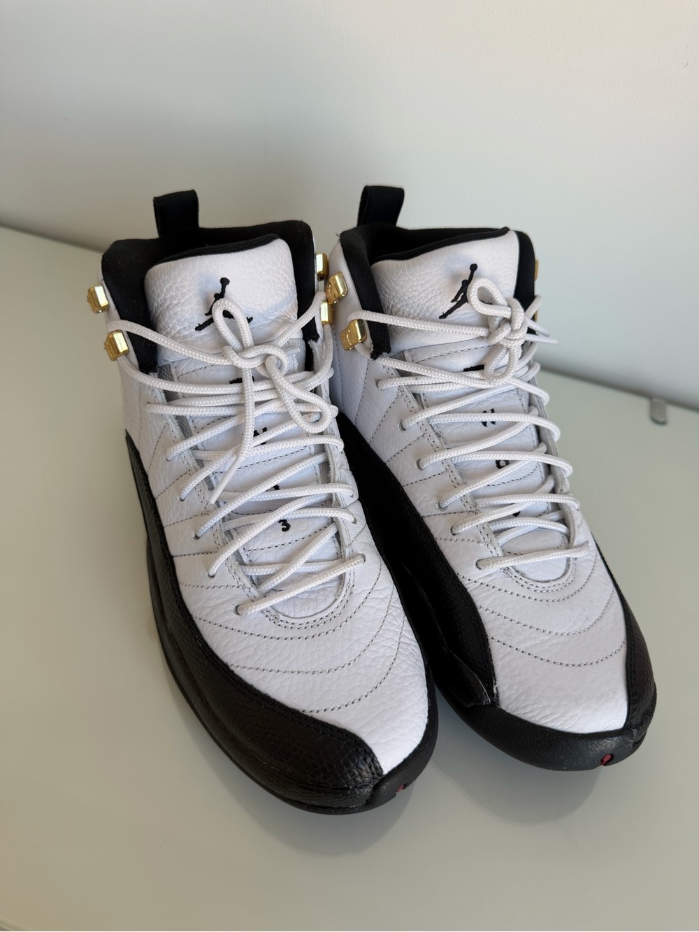 Air Jordan White and Black High-Top Basketball Shoes